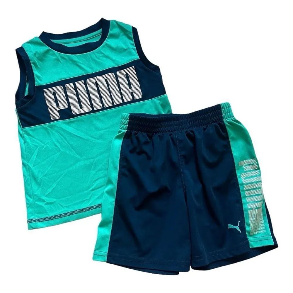 Toddler Boys Puma 2 Piece Active Athletic Wear Outfit - Sz 2T